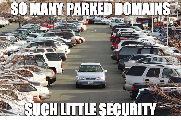 Parked domains have little security